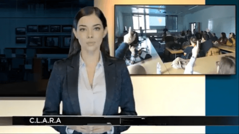 Canal 44 de la UDG incluye entre sus presentadores de noticias a C.L.A.R.A., creada con inteligencia artificial