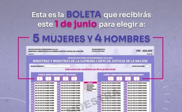 Listas, las boletas para votar por ministros: INE