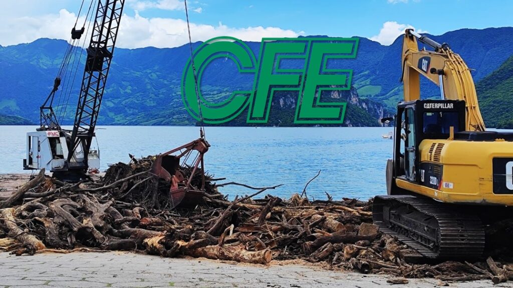 La Comisión Federal de Electricidad (CFE) informa a la población sobre la evolución de las acciones de extracción de lirio acuático, palizada, material flotante y dragado en el río Grijalva como parte del impulso a la Justicia Energética y mejora en la eficiencia y confiabilidad de las centrales generadoras establecidas en ese afluente.