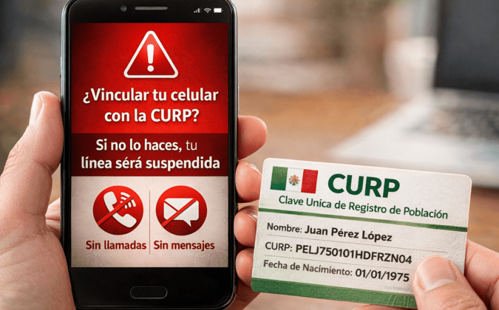 Falta 70% de las líneas celulares por vincularse a la CURP